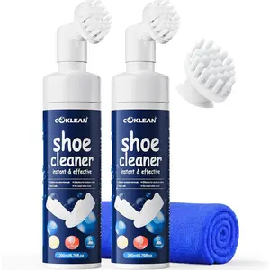 -free Sneaker Cleaner, White Shoe Cleaner Kit 6.76 OZ Foam for Tennis Shoes, Running, Golf, PU, Nubuck, Sole