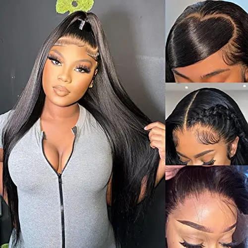 26 Inch 13x6 Lace Front Wig Human Hair Pre Plucked 210% Density HD Lace 13x6 Lace Full Frontal Wigs Human Hair Body Wave 250  main image 4