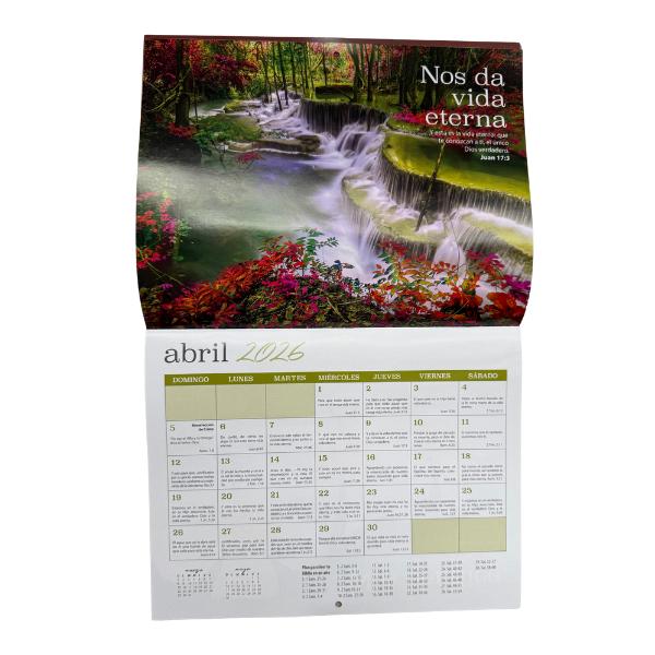 2026 Calendar with Bible Verses - Spanish