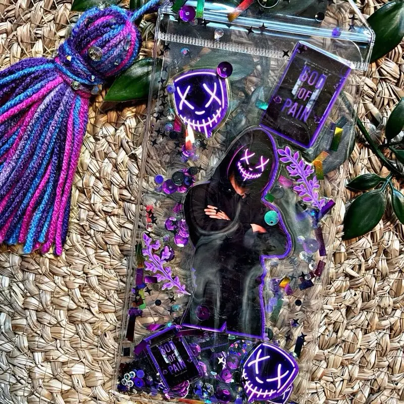Legacy Of Gods XL Shaker Bookmark, Masked Man Bookmark, Dark Romance XL Shaker Bookmark