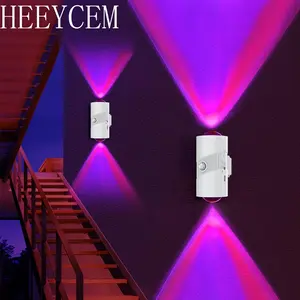 LED Smart Sensor Night Light, RGB Ambient Wall Lamp, Led Mood Light, USB Rechargeable with Motion & Light Sensor, Magnetic Design for Bedroom, Gaming Room, Stairs, Hallway, Closet & Cabinet, Lighting