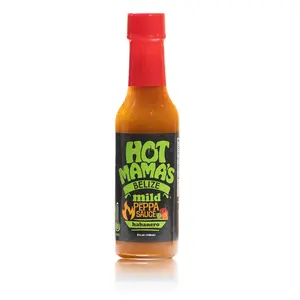 Hot Mama's Belize Mild Pepper Sauce, All Natural, No Preservatives, Non GMO \u2013 Gluten-Free, Vegan-Friendly, Fresh Ingredients \u2013 Great for Healthy Meals \u2013 5 oz Glass Bottle