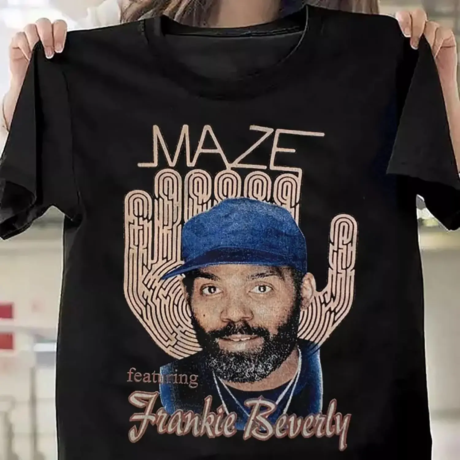 VTG 2001 Chopped Maze ft Frankie Beverly Black All Size Gift Shirt VC1265