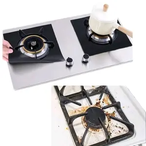 Stove Protector Cover Liner  Kitchen Utensils Gas Stove Protector Mat Eye Cooking Cover Teflon Lined