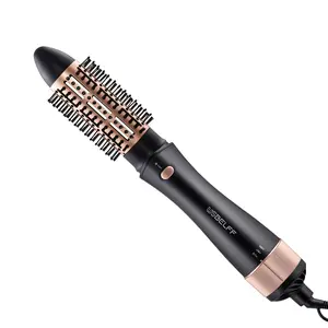 Hot-Air Blow Hair Dryer Brush - One Step Hair Drying, Volumizing, Styling, Straightening, Round Barrel Hot Air Styler Brushes for Women (1.6 Inch) Comfort