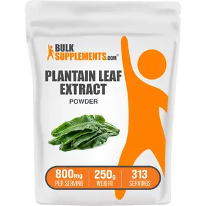 BulkSupplements - Plantain Leaf Extract Powder - Antioxidant - Digestive Support - 100g-1kg - 800mg per Serving