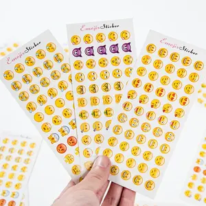 Cute Cartoon Funny Expression Stickers Set, 12 Pieces Fun Emoticon Decals for Kids & Adults, Perfect for Scrapbooking, Journals, and Gifts, Sticker Sheets