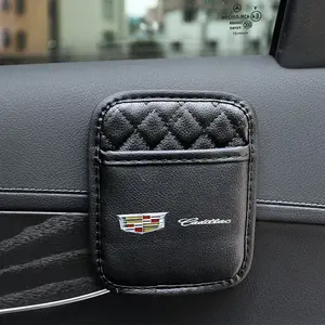 1pcs Multifunctional car seat storage bag Leather storage bag Garbage bag Storage bag Suitable for Cadillac Escalade CTS ATS XTS CT4 CT5 XT5 XT4 XT6 CT6 SLS SRX BLS STS DTS Deville