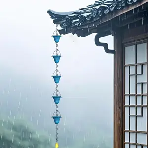 Thickened Metal Rain Chain, Decorative Eaves Drainage, Outdoor Gutters, Courtyard & Villa Decor, New Thickened Design