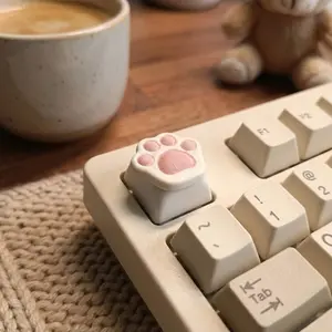 Cute Cat Paw Keycap Gift, Personalized Single Keycap, Creative Custom Mechanical Keyboard, Girl's Unique Gift Idea