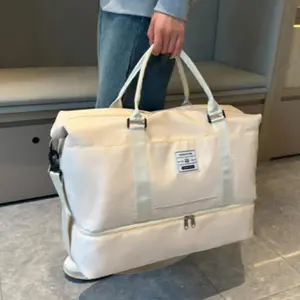 Women's Ultimate Travel Luggage Bag, Travel Duffel Bag, Spacious Fashion Weekend Handbag, Ideal for Gym, Yoga, and Leisure Activities, Polyester Luggage