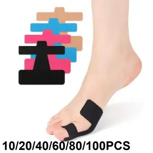 Bunion Corrector, Breathable Toe Separator, Self-Adhesive Hallux Valgus Orthosis, Universal Fit for Men & Women, All Seasons Use, Correction
