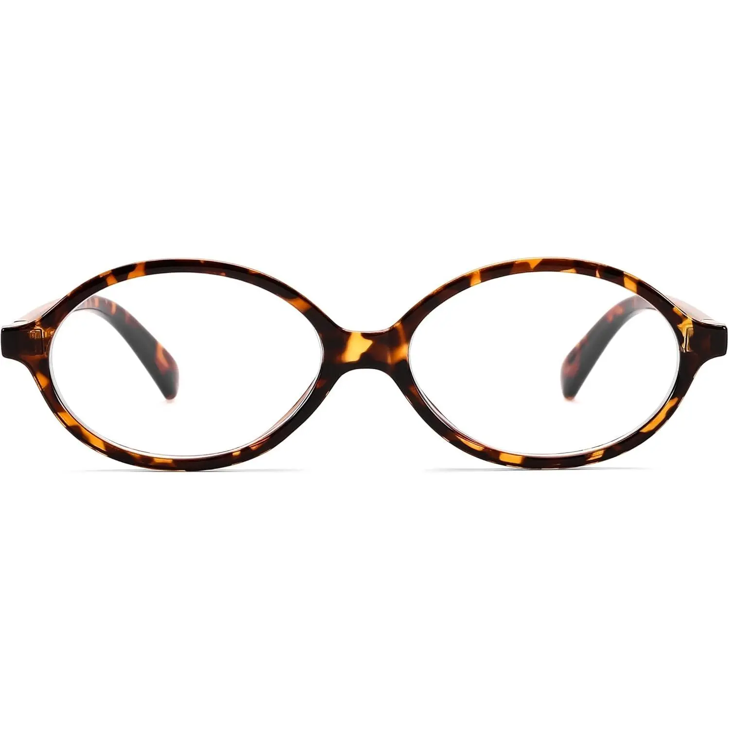 EyeconicFinds Vintage Small Oval Women's Glasses Women Men Retro Tortoise Blue Light Blocking Glasses Small Fake Nerd Eyewear Frames Travel Accessory,Internet Celebrity Style B0254