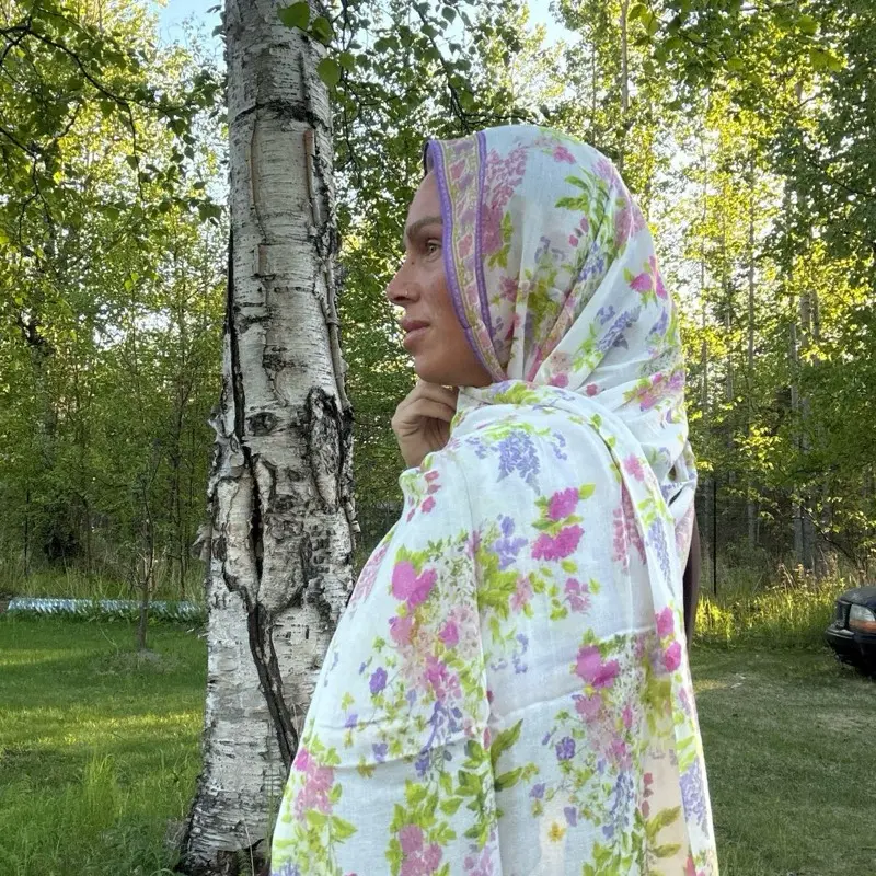 Alaskan floral hijab