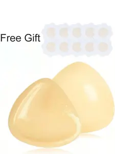 Women's Invisible Double-Sided Adhesive Insert Pads Bikini & Lingerie Pads Breast Enlargement & Lift Thickened Filling Washable & Sweat-Resistant Ideal for Beachwear, Wedding Dresses, Parties & Dates