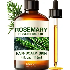 KUKKA Essential Oil Rosemary for Complete Home Care - Pure & Natural Essential Oil Favorites for Everyday Wellness, 118ml
