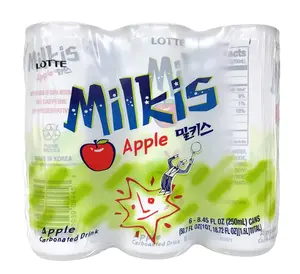 LOTTE Milkis Soda Drink | Apple Flavor (6 unit per pack)