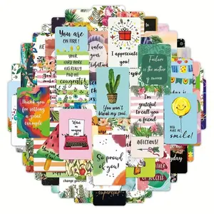 60pcs Daily Affirmation Cards For Women and Men - Inspirational and Encouragement Cards For Positive Thinking, Mindfulness, and Self-Love - Uplifting Quotes and Motivational Messages For a Happier You