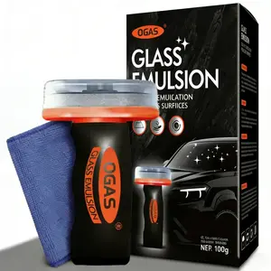 1/2 Pack Car Glass Handheld Cleaner Windshield Oil Film Eraser Wand & Remover Brush | Fast Cleaning Compact Easy To Cary, Anti-Fog, Windshield Cleaner Tool for Auto Windshield Window Rearview Mirrors Cleaning, Car Wash Accessories