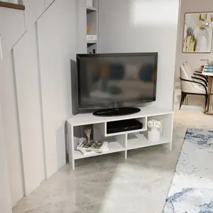 Maldiv 47" Wide Corner TV Stand | Media Console | for TVs up to 50"