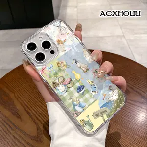 Magnetic Compatible Case for iPhone 17 16 E Pro Max 15 Plus 14 13 12 11 XS XR,  Peter Rabbit Cottagecore Aesthetic Print | Shockproof, Silicone, Lightweight, Scratch Resistant, and Trendy Protection