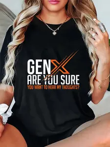 100% Cotton Funny Generation X Humor 60s 70s Gen-Xers Sarcastic Gen X T-Shirt