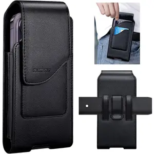 Phone Holster for Men Belt with Card Holder for IPhone Air 17/16/15/14/13/12/11 Pro Max, Cell Phone Belt Holder for Men Compatible with For Samsung Galaxy S25, S24, S23 A54 A53 A52
