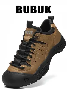 BUBUK Men's Outdoor Casual Shoes, Lace-Up Sports Running Shoes, Fashion Hiking Shoes, Trekking Camping Shoes, Suitable for Hiking, Travel, Commuting, Multi-Functional Men's Shoes