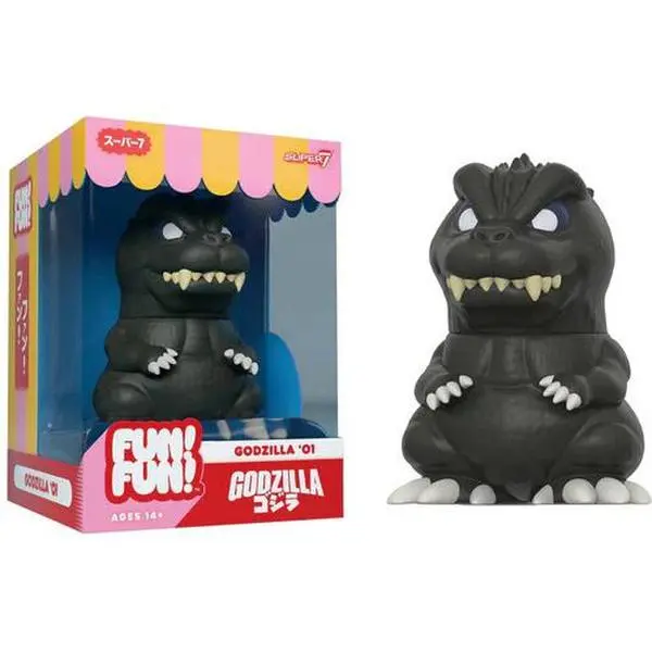 Super7 - Toho FUN! FUN! Wv2 Premium Soft Vinyl Godzilla 2001 Collectible Action Figurine/Statue with Window Box Packaging