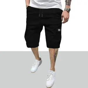 Men’s cargo shorts — slightly stretchy fabric, stylish letter tag; suitable for everyday wear, machine washable; a summer essential; men’s shorts; vacation outfit; women’s cargo pants — an affordable gift for husband