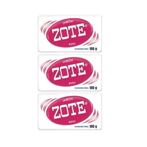 Zote Rosa Laundry Bar Soap, Pink, 100g 3 packs and 6 pack  Cleaning Traditional