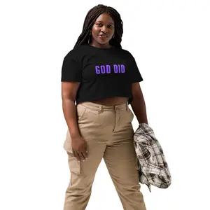 GOD DID Women’s crop top