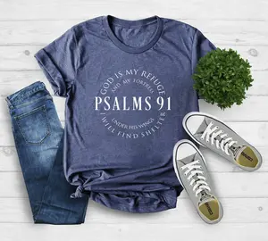 Blessed Shirt, Christian T-shirt, Psalms 91 Shirt, Religious Gifts, Religious Shirts for Women, Faith Shirts, Bible Verse Tee, Christian Tee, K16