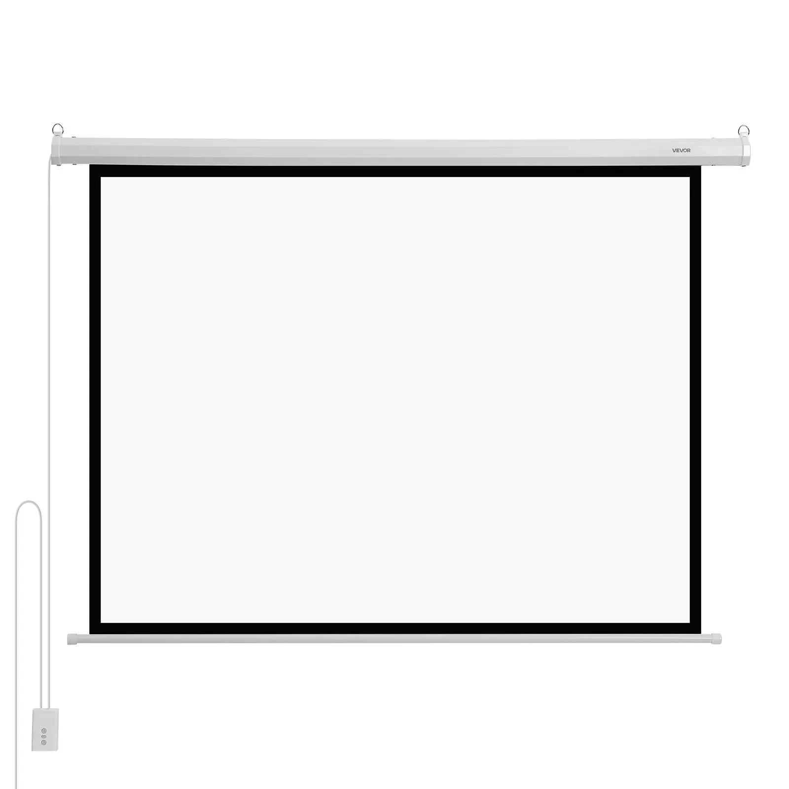 【Summerfinds】VEVOR Motorized Projector Screen, 72 inch 4:3 1080 HD Electric Projection Screen, Wall Mounted Projection Dispaly Projector with Remote Control, Automatic Movie Screen for Family Home Office Theater