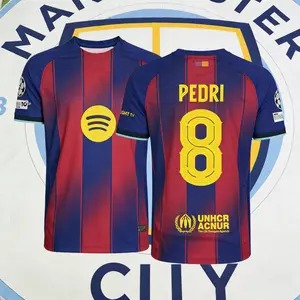 2025 2026 Home PEDRI 8 Short Sleeve Soccer Jersey