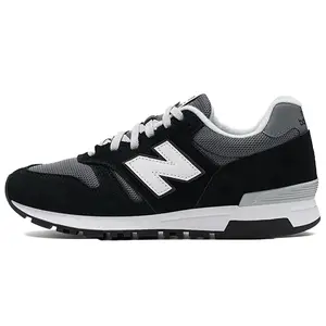 New Balance ML565CBK NB 565 Comfort Mesh Suede Synthetic Leather Breathable Low-Top Running Shoes Unisex Grey Black Authentic Certified