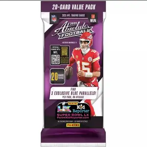 Panini 2025 Absolute Football 20-Card Value Pack with 3 Exclusive Blue Parallels per Pack Official NFL Trading Cards
