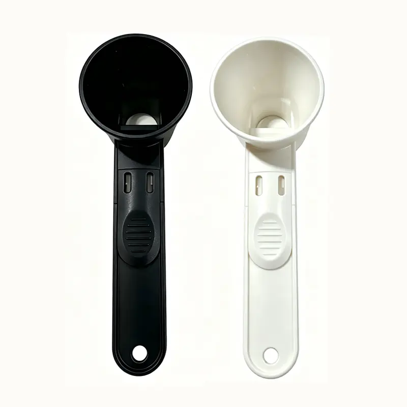 2 Pack Multifunctional Protein Powder Scoop with Sliding Design | Spill-Proof Measuring Spoon for Milk Powder, Protein Powder & Egg Separator