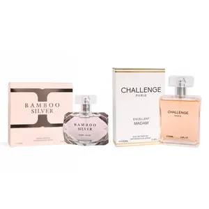 Women's Bundle Perfume - Bamboo Silver and Challenge Paris 100ml/3.4fl.oz. each - Spray Perfume Set for Women Women's Bundle Perfume - Bamboo Silver and Challenge Paris 100ml/3.4fl.oz. each - Spray Perfume Set for Women