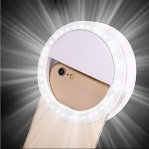 2pc LED Selfie Ring Light Compatible with iPhone Android Laptop, Perfect Lighting USB Rechargeable Camera Photography Flashlight, Cell Phone Light