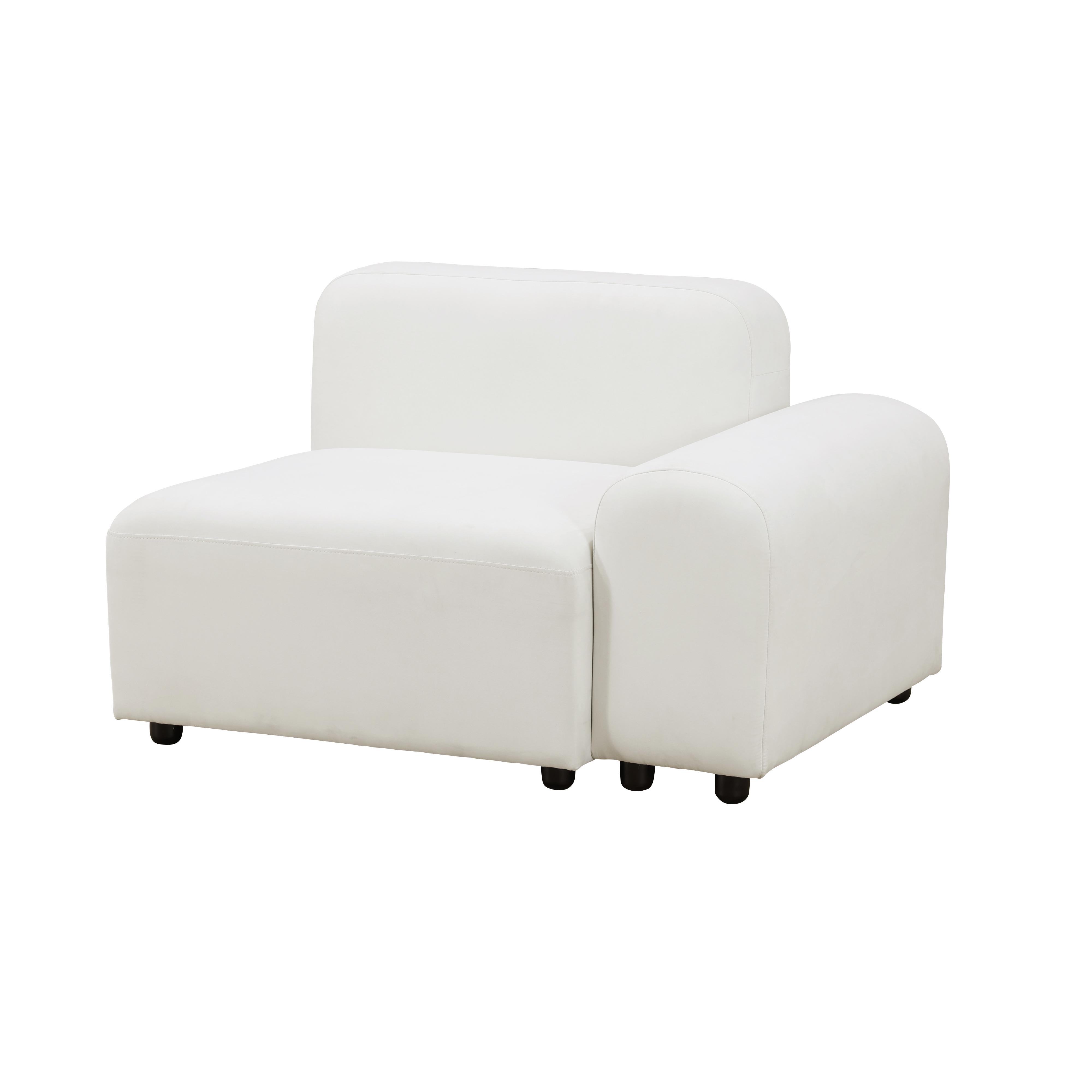 White Microfiber 4-Piece Modular Sofa Set - Buttery Soft, Pet-Friendly, Spill-Resistant, Flexible Design for Living Room & Dining Room