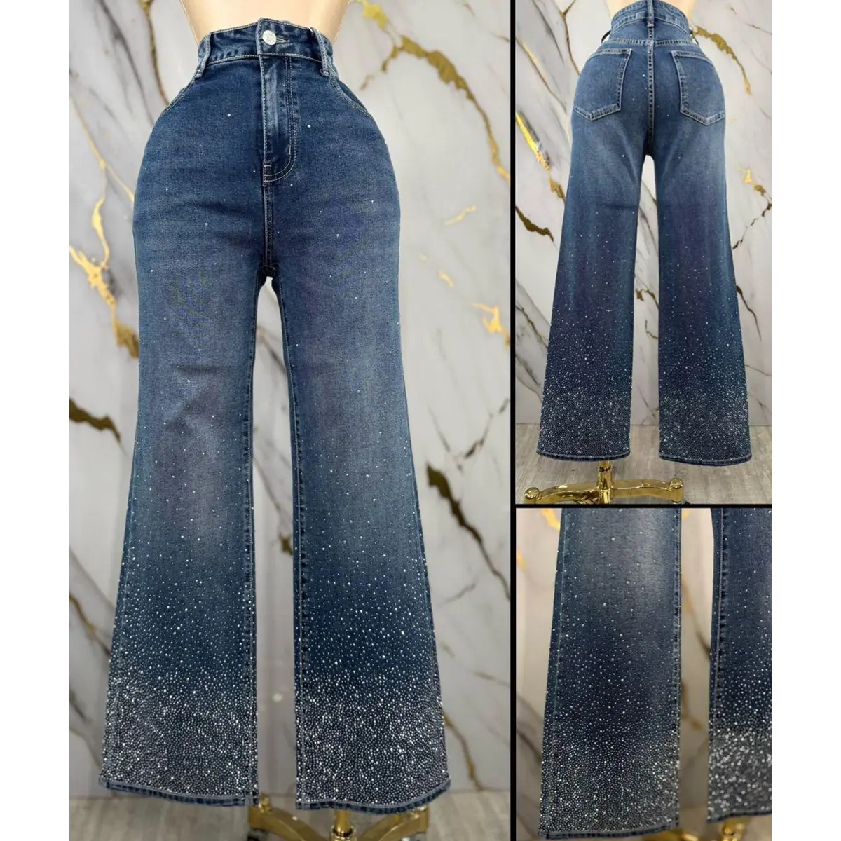 RHINESTONES JEANS