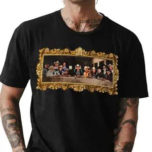 Norteños Tshirt Ultima Cena Nortena & Cotton Tees For Men And Women T-shirt, Full Color, Full Size, Spanish Quote Shirt, Casual Streetwear Unisex Top, Vintage Mexican Streetwear Unisex Shirt