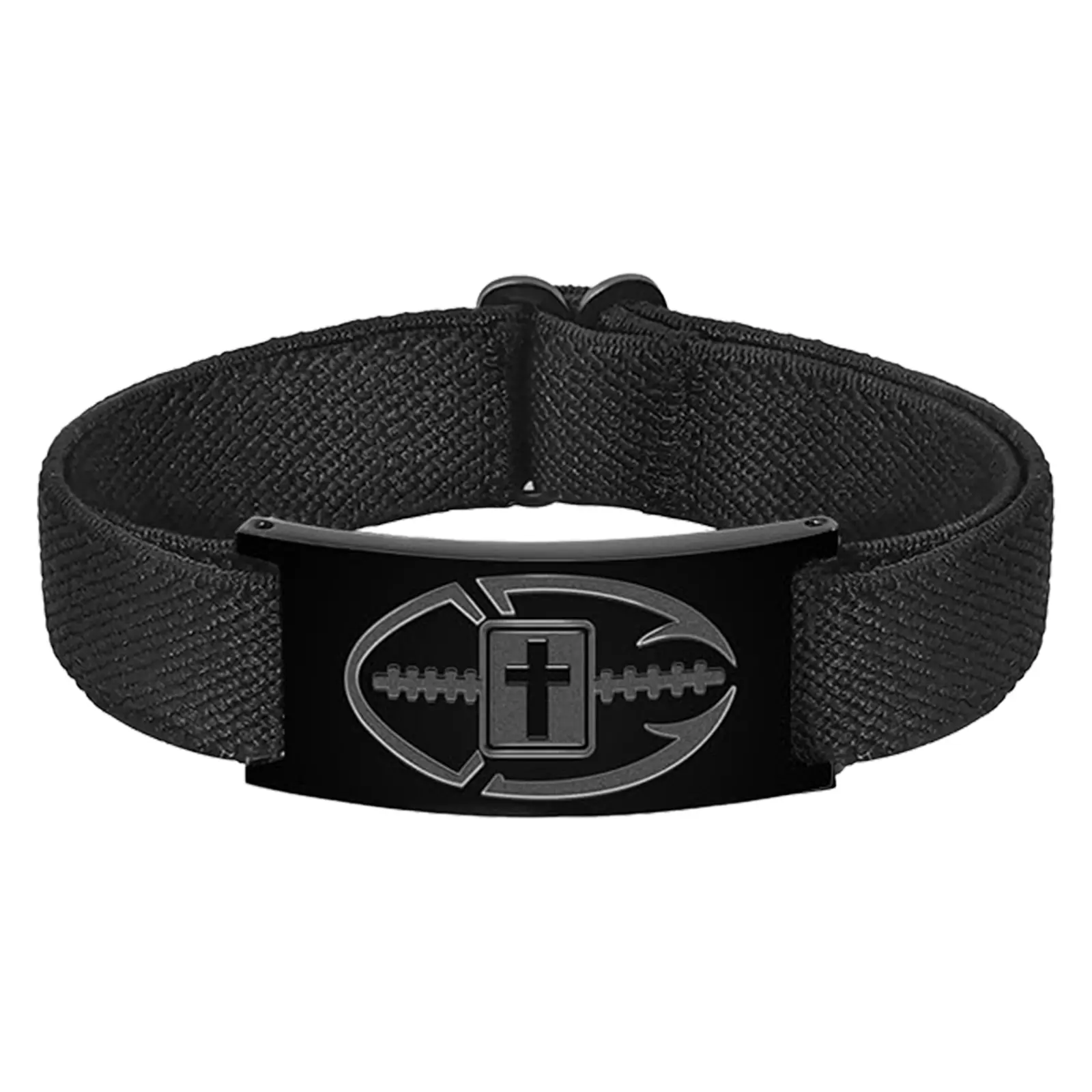 OIDEA Men's Athletic Stretch Bracelet with Engraved Resin-Alloy Beads, Christian Cross Charm & Bible Verses, Elastic Cord Adult Size Christian Athlete Gift for Baseball & Softball Training, Practice