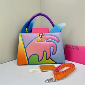 Pre-owned Louis Vuitton Calfskin Shoulder Bags Artycapucines PM Plexiglass Multicolor CPUSP0409