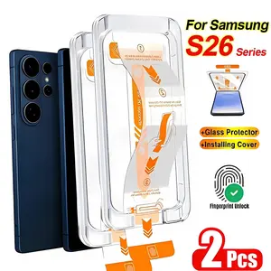 2-Pack HD Tempered Glass Screen Protector for Samsung Galaxy S26 Ultra/s25/s24/s23/s22/s21/s20, Full Coverage, 9h Hardness, Anti-Scratch, Fingerprint Resistant