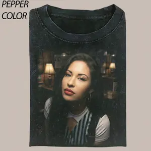 Beautiful Selena Quintanilla Portrait 80's StyleT-Shirt, Music Band T-Shirts, 90s Retro Shirt, Country Music Tees, Vintage Graphic Tee Womenswear Top