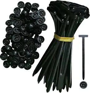 【 100-piece Set 】 Super Value Heavy-duty Nylon Cable Ties Self-locking Universal Cable Ties (100 pieces) - A Perfect tool for organizing and fixing!