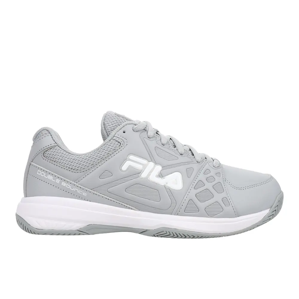 Fila Womens Double Bounce 3 Pickleball Pickleball Sneakers Shoes - Grey