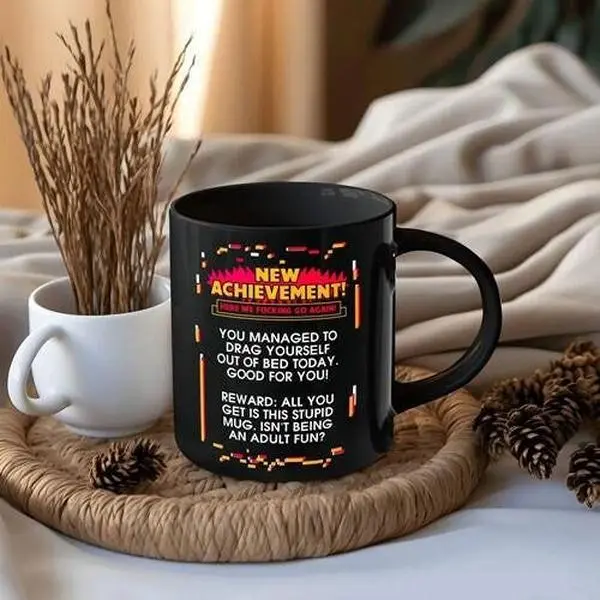 New Achievement Dungeon Crawler Carl Coffee Mug, This Is An Outrage Mug, Princess Donut Cat Dungeon Crawler Carl Fan Mug, Litrpg Lovers Gift